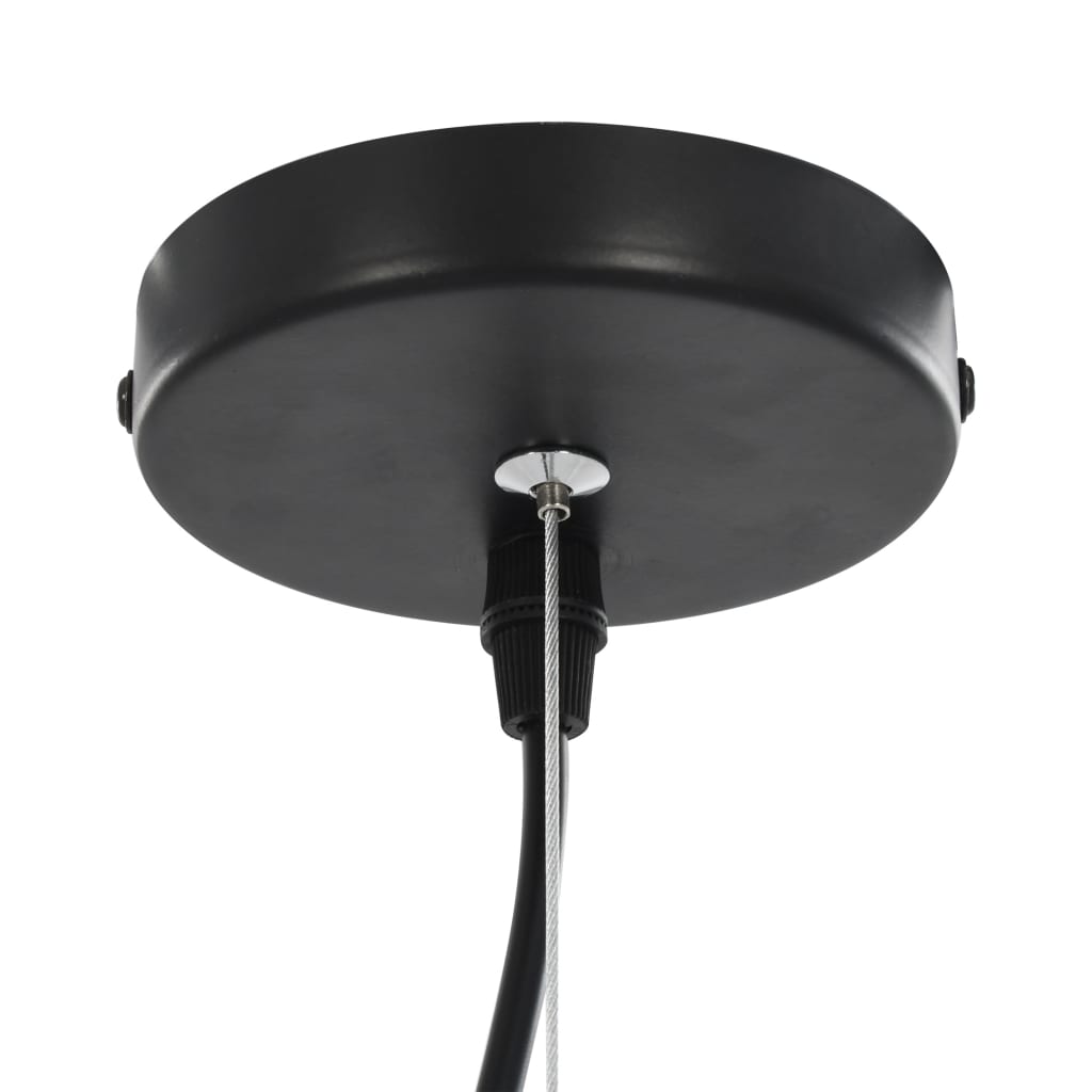 Lámparas De Techo 2 Uds Semiesféricas Negro Y Dorado E27