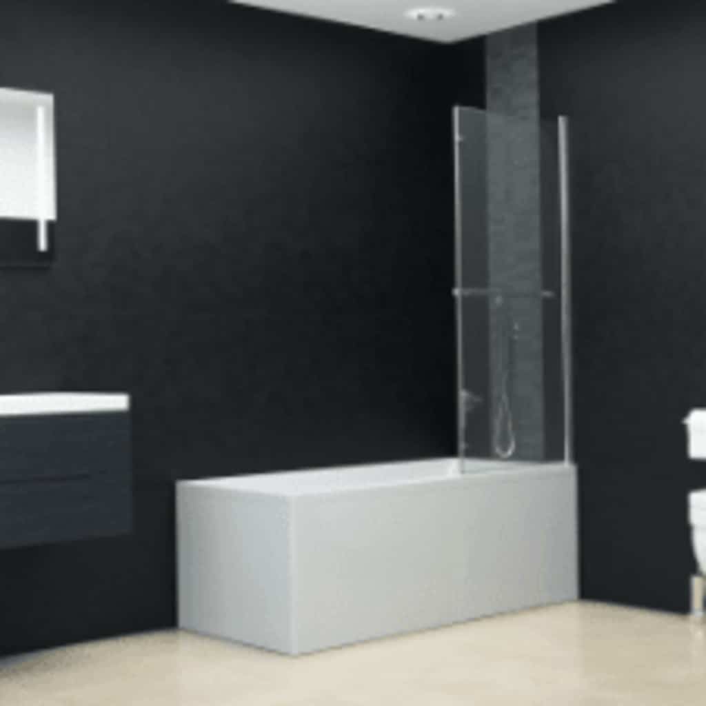 Mampara De Ducha Plegable 2 Paneles Esg