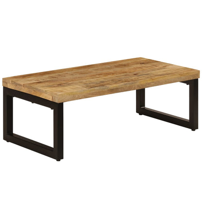 Mesa De Centro De Y Acero 100X50X35 Cm