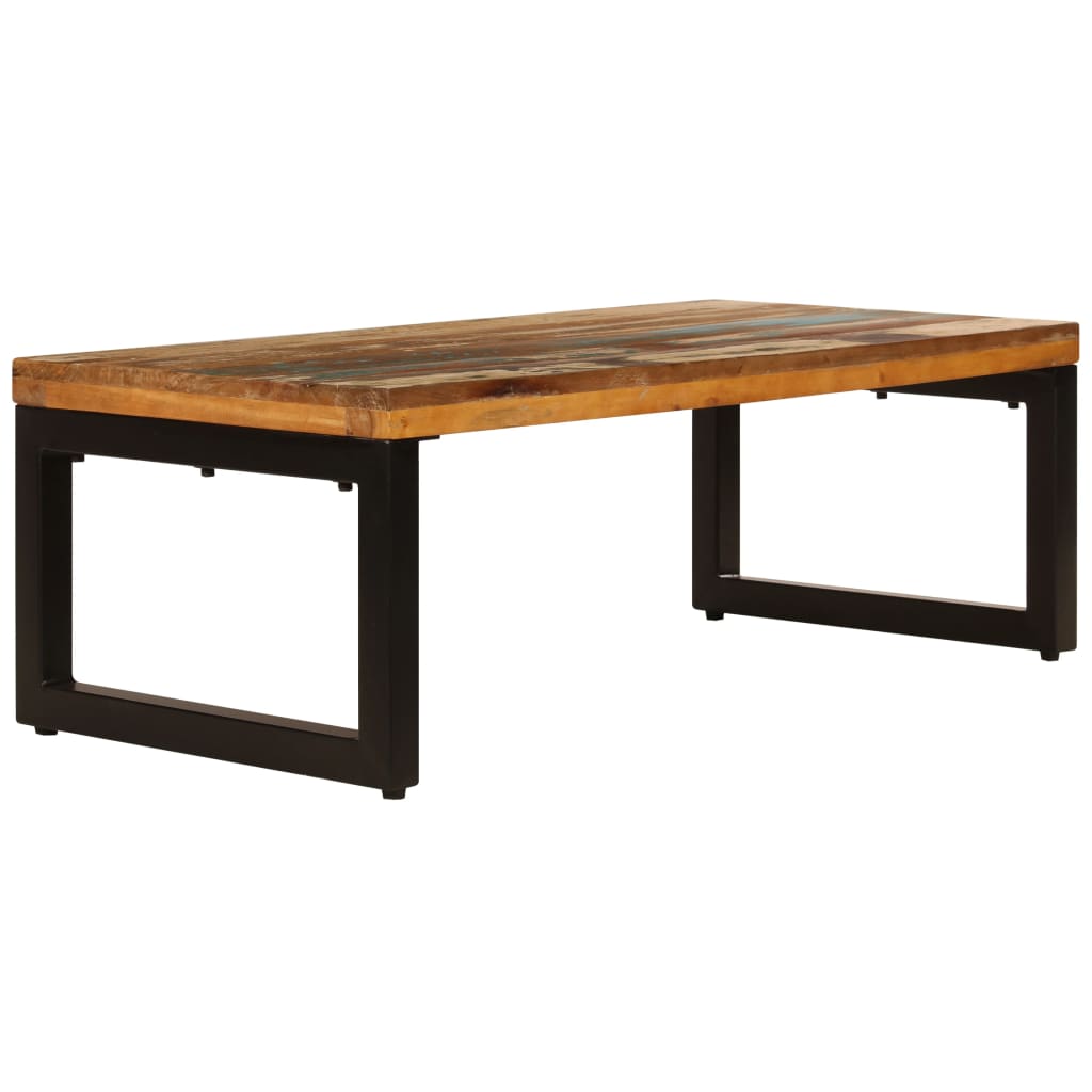 Mesa De Centro De Y Acero 100X50X35 Cm