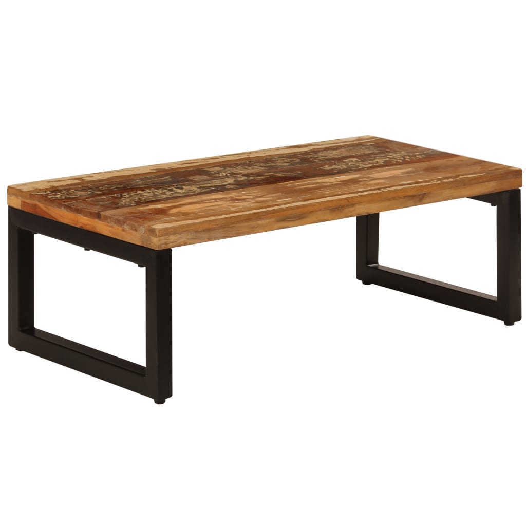 Mesa De Centro De Y Acero 100X50X35 Cm