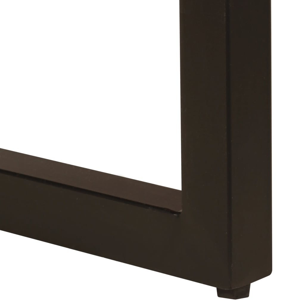 Mesa De Centro De Y Acero 100X50X35 Cm