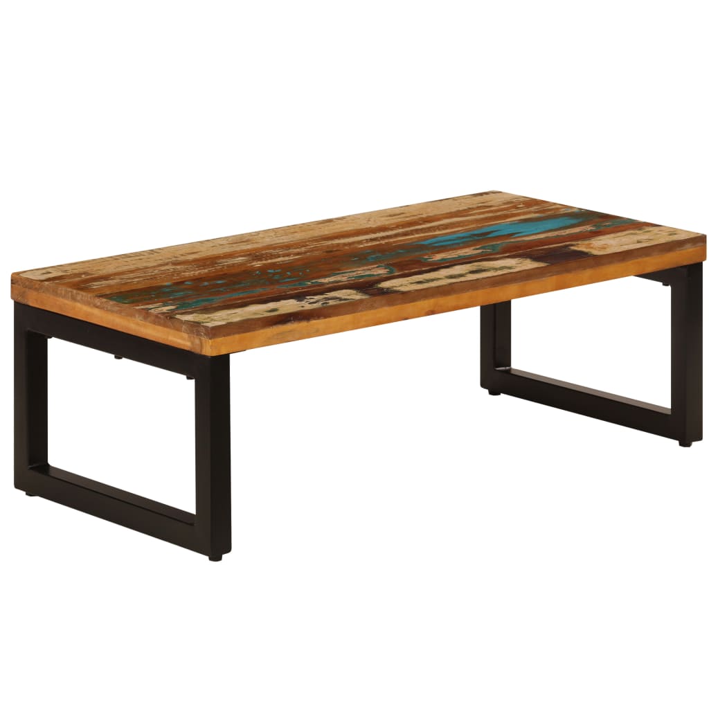 Mesa De Centro De Y Acero 100X50X35 Cm
