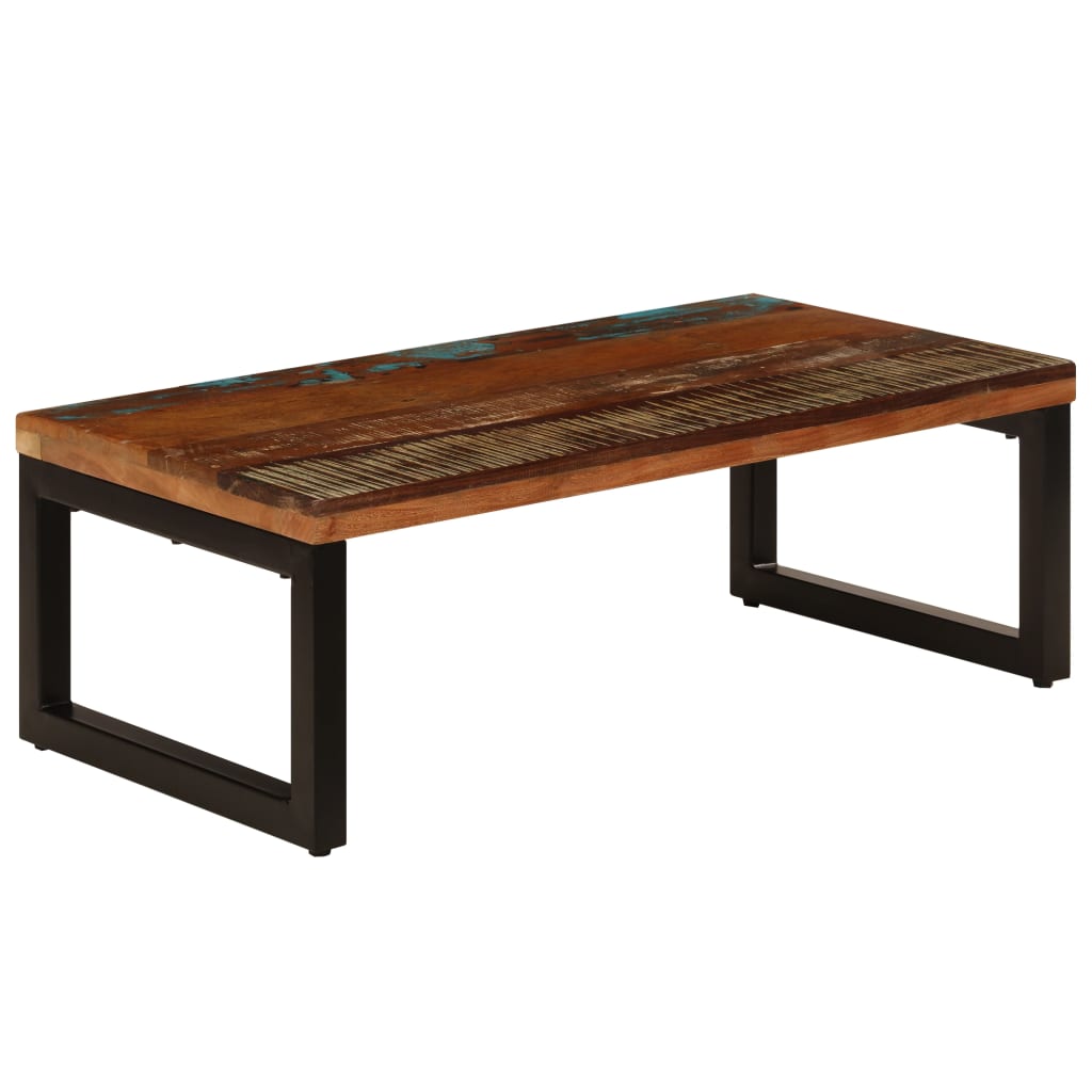 Mesa De Centro De Y Acero 100X50X35 Cm