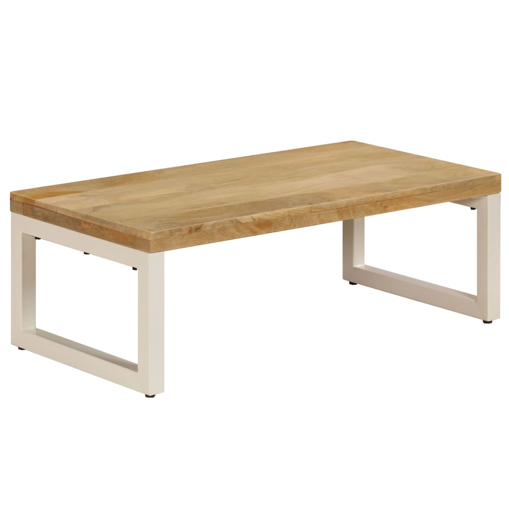 Mesa De Centro De Y Acero 100X50X35 Cm