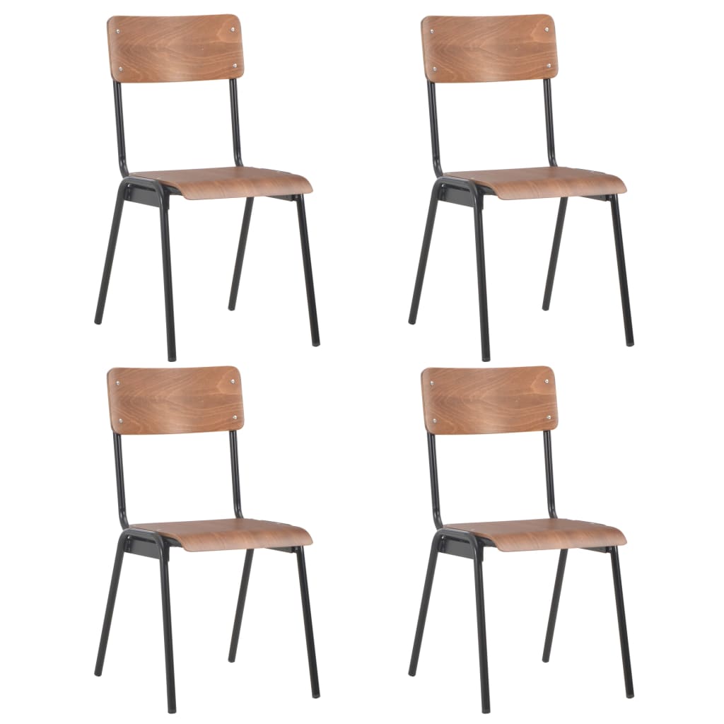 Sillas De Comedor 6 Unidades Madera Contrachapada