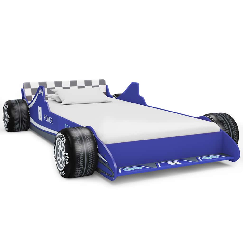Cama Con Forma De Coche De Carreras Para Niños 90X200 Cm Roja