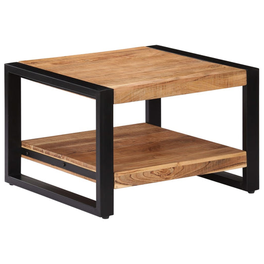 Mesa De Centro De Madera Maciza De Acacia 60X60X40 Cm