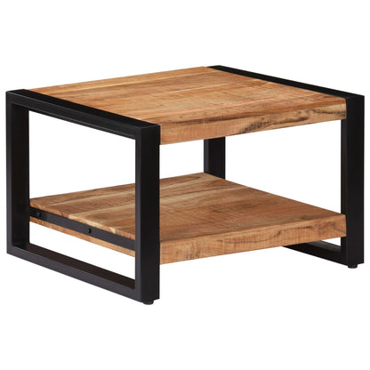 Mesa De Centro De Madera Maciza De Acacia 60X60X40 Cm