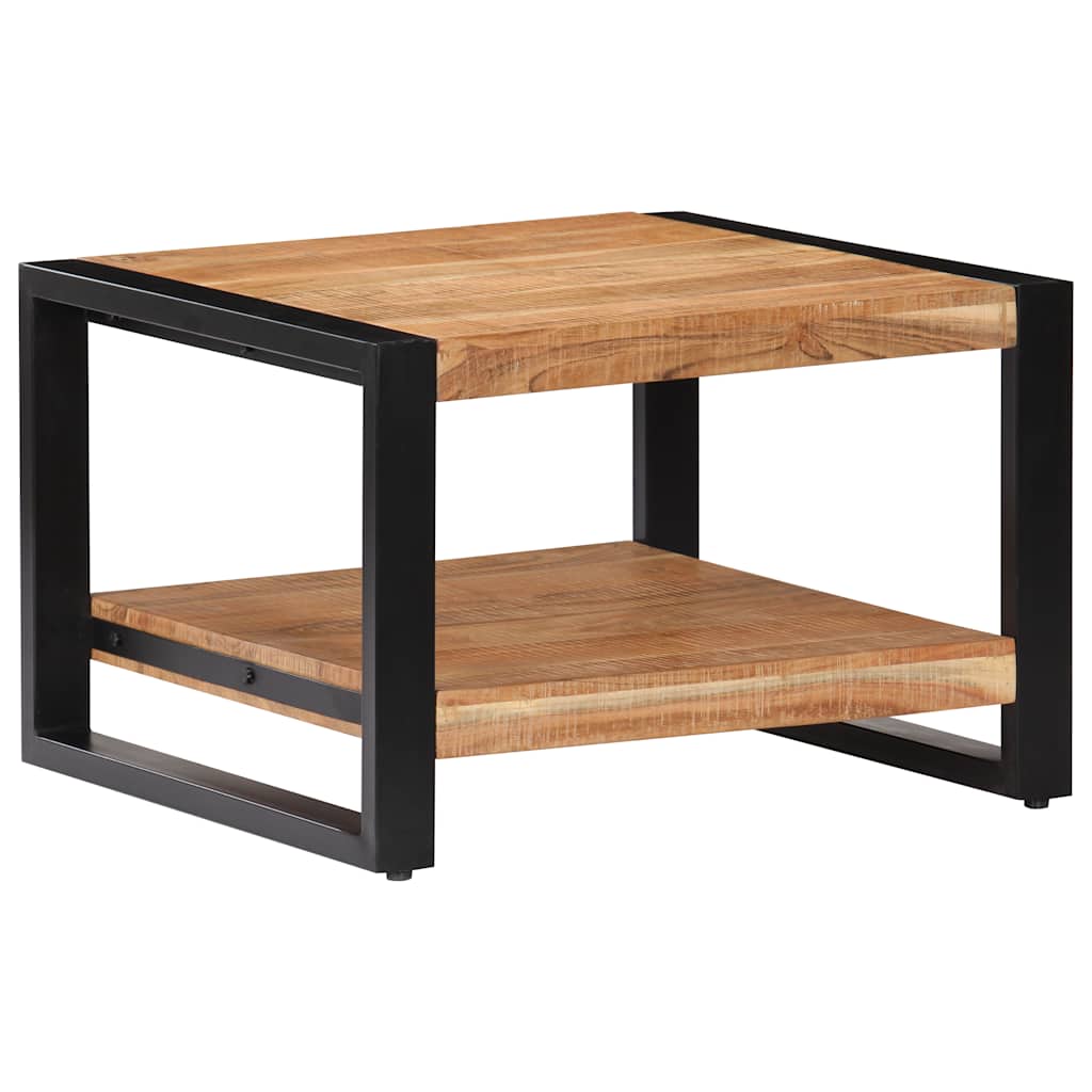 Mesa De Centro De Madera Maciza De Acacia 60X60X40 Cm