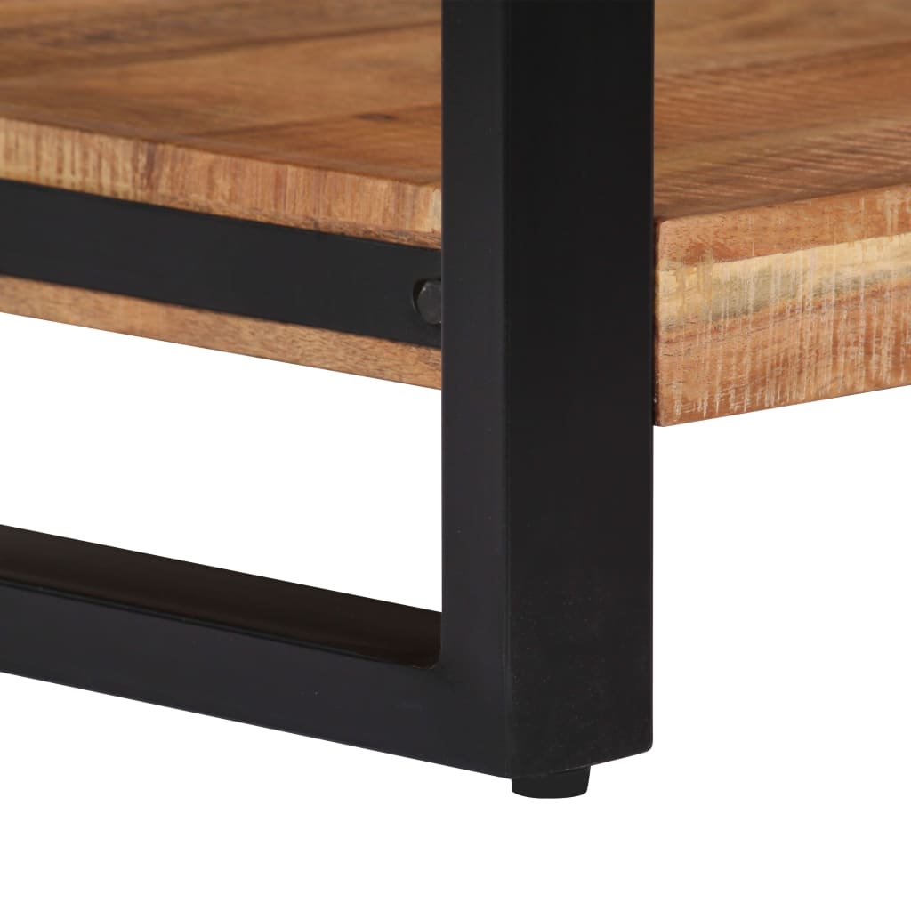 Mesa De Centro De Madera Maciza De Acacia 60X60X40 Cm
