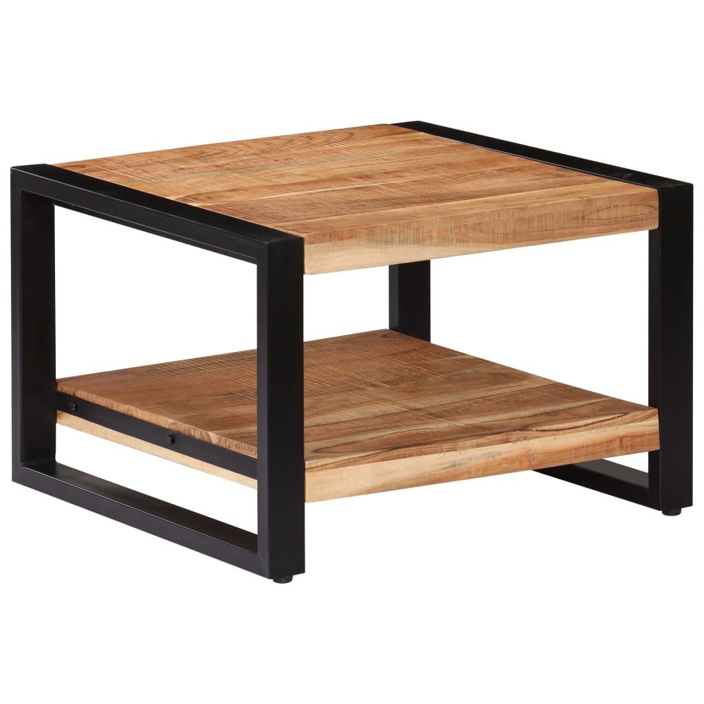 Mesa De Centro De Madera Maciza De Acacia 60X60X40 Cm
