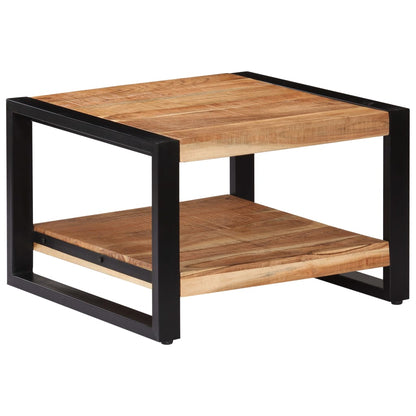 Mesa De Centro De Madera Maciza De Acacia 60X60X40 Cm