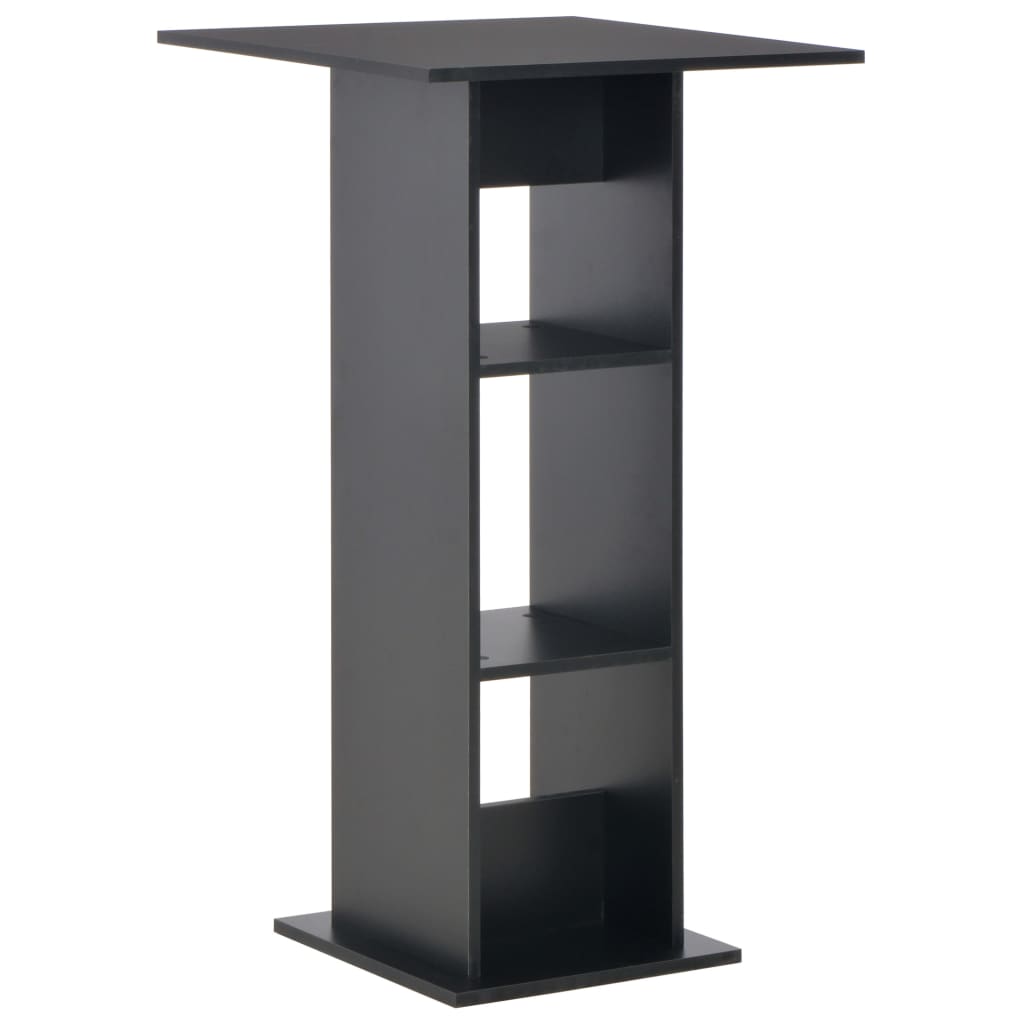 Mesa Alta De Bar Blanco Y 60X60X110 Cm
