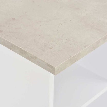 Mesa Alta De Bar Blanco Y 60X60X110 Cm