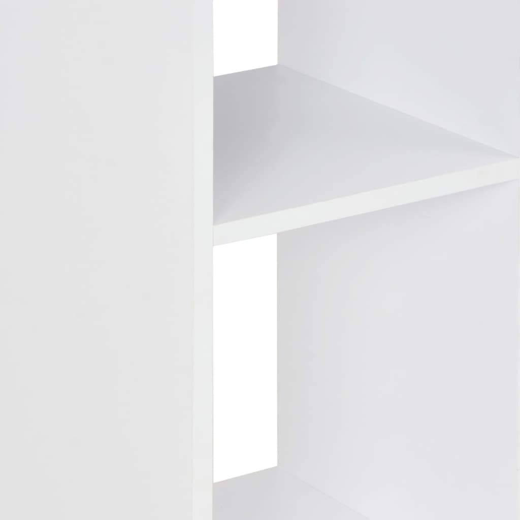 Mesa Alta De Bar Blanco Y 60X60X110 Cm