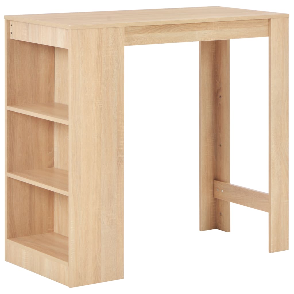 Mesa Alta De Cocina Con Estantería Color 110X50X103 Cm