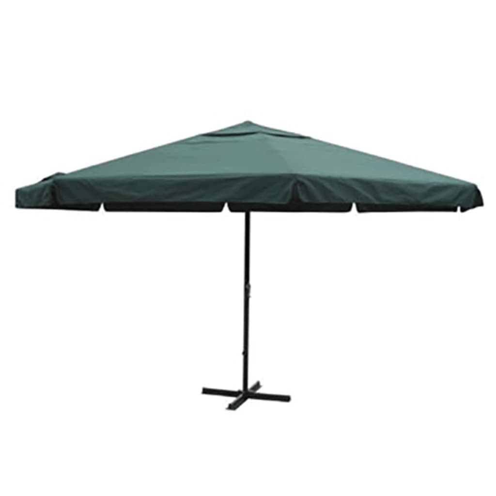 Sombrilla De Jardín Con Palo De Aluminio Negra