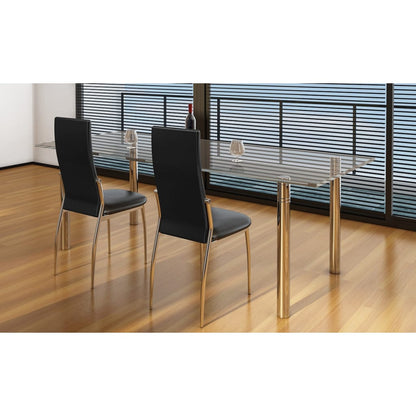 Sillas De Comedor 4 Unidades Cuero Sintético