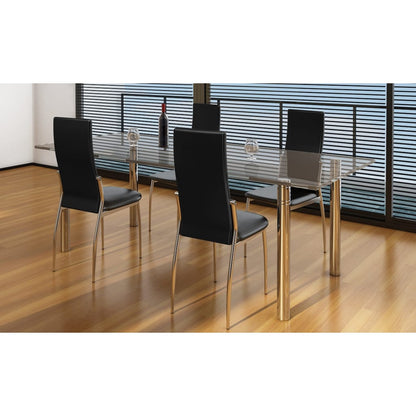 Sillas De Comedor 4 Unidades Cuero Sintético