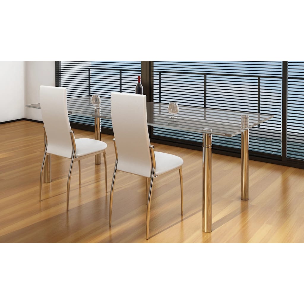 Sillas De Comedor 4 Unidades Cuero Sintético