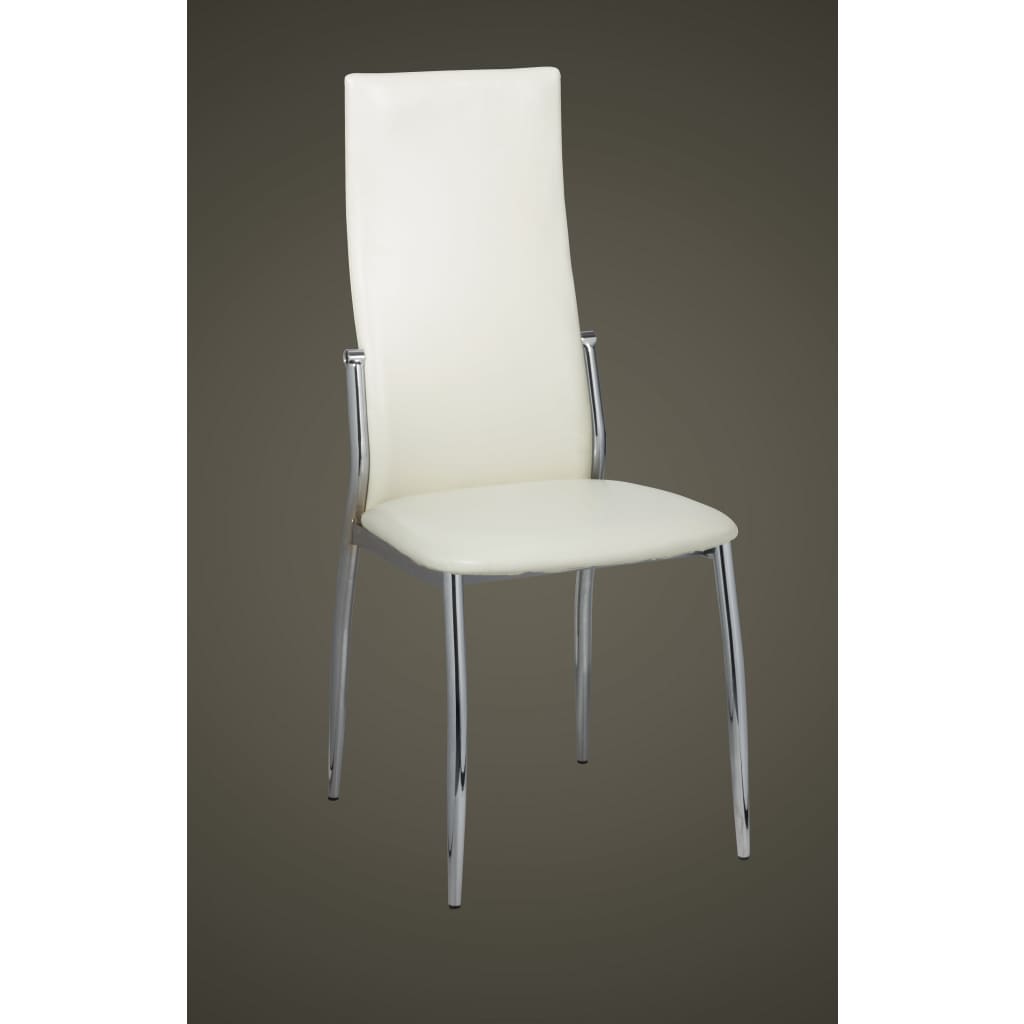 Sillas De Comedor 4 Unidades Cuero Sintético