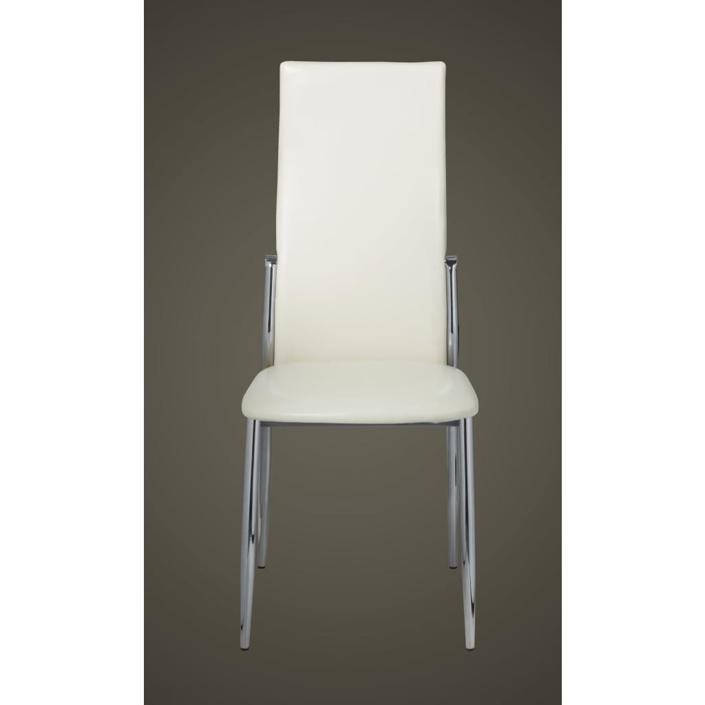 Sillas De Comedor 4 Unidades Cuero Sintético