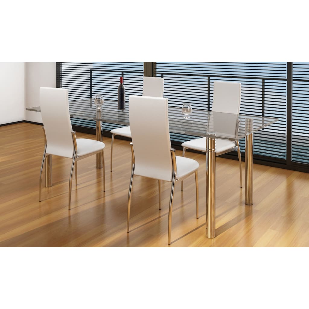 Sillas De Comedor 4 Unidades Cuero Sintético