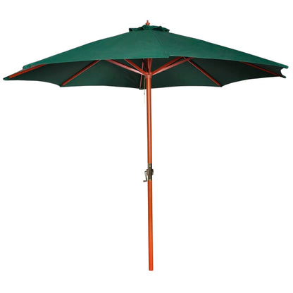 Sombrilla De Jardín Con Palo De Madera Gris Taupe 300 Cm