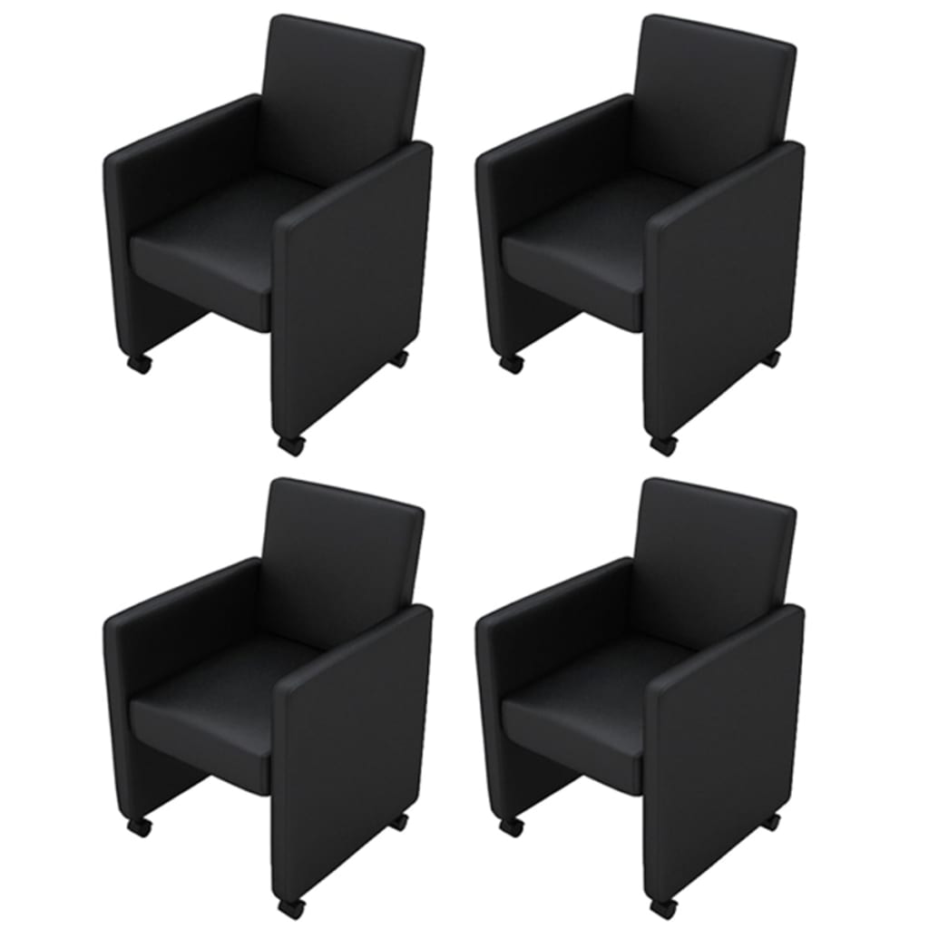 Sillas De Comedor 6 Uds Cuero Sintético