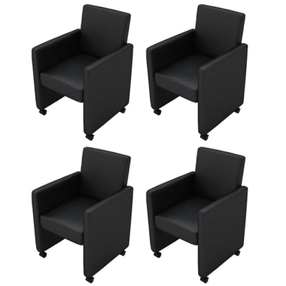 Sillas De Comedor 6 Uds Cuero Sintético