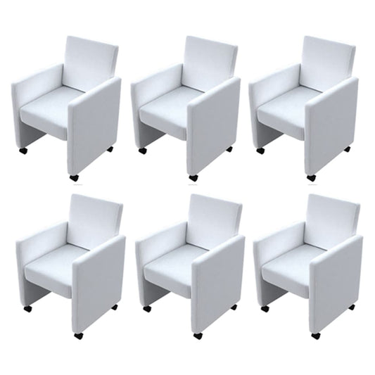Sillas De Comedor 6 Uds Cuero Sintético