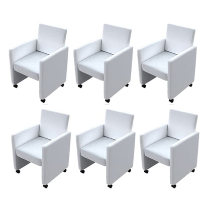 Sillas De Comedor 6 Uds Cuero Sintético
