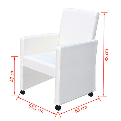 Sillas De Comedor 6 Uds Cuero Sintético