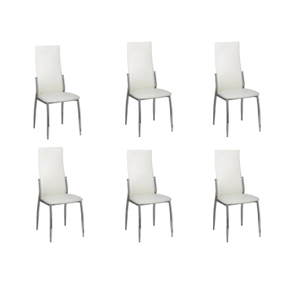 Sillas De Comedor 4 Unidades Cuero Sintético