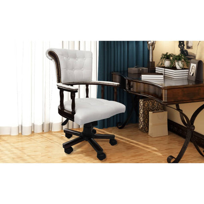 Silla De Oficina Giratoria Blanca