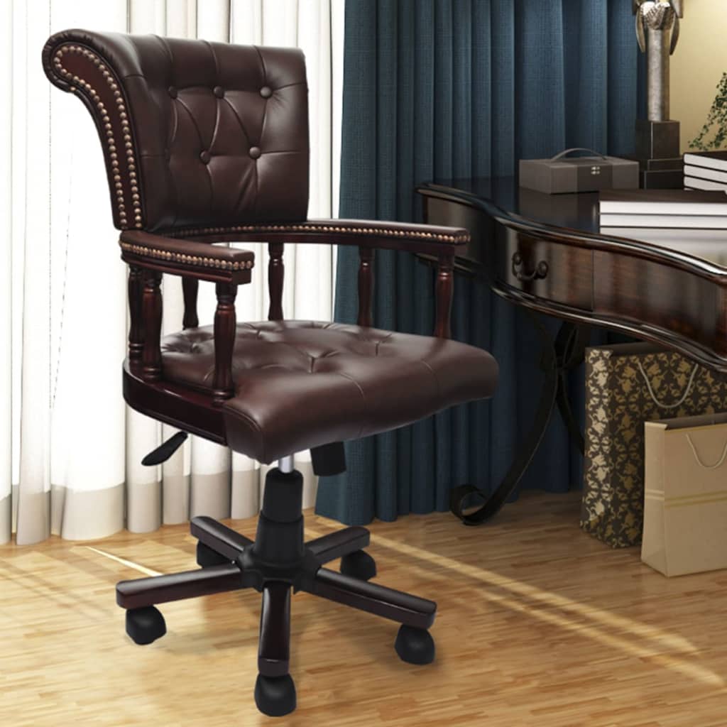 Silla De Oficina Giratoria Blanca