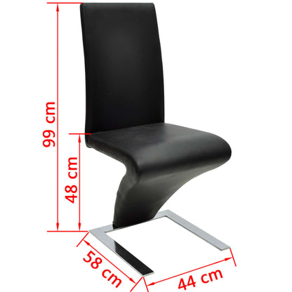 Sillas De Comedor 6 Unidades Cuero Sintético