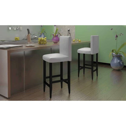 Taburetes De Cocina 4 Unidades Cuero Artificial