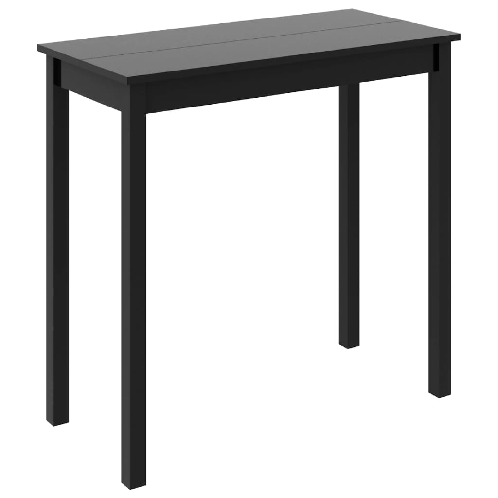 Mesa Alta Negra De Mdf 115X55X107 Cm