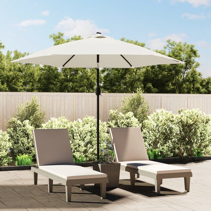 Sombrilla De Jardín Con Palo De Metal Taupe 300 Cm