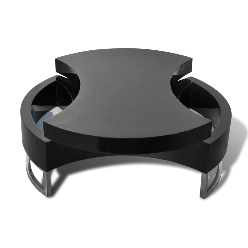 Mesa De Centro De Forma Ajustable Brillante