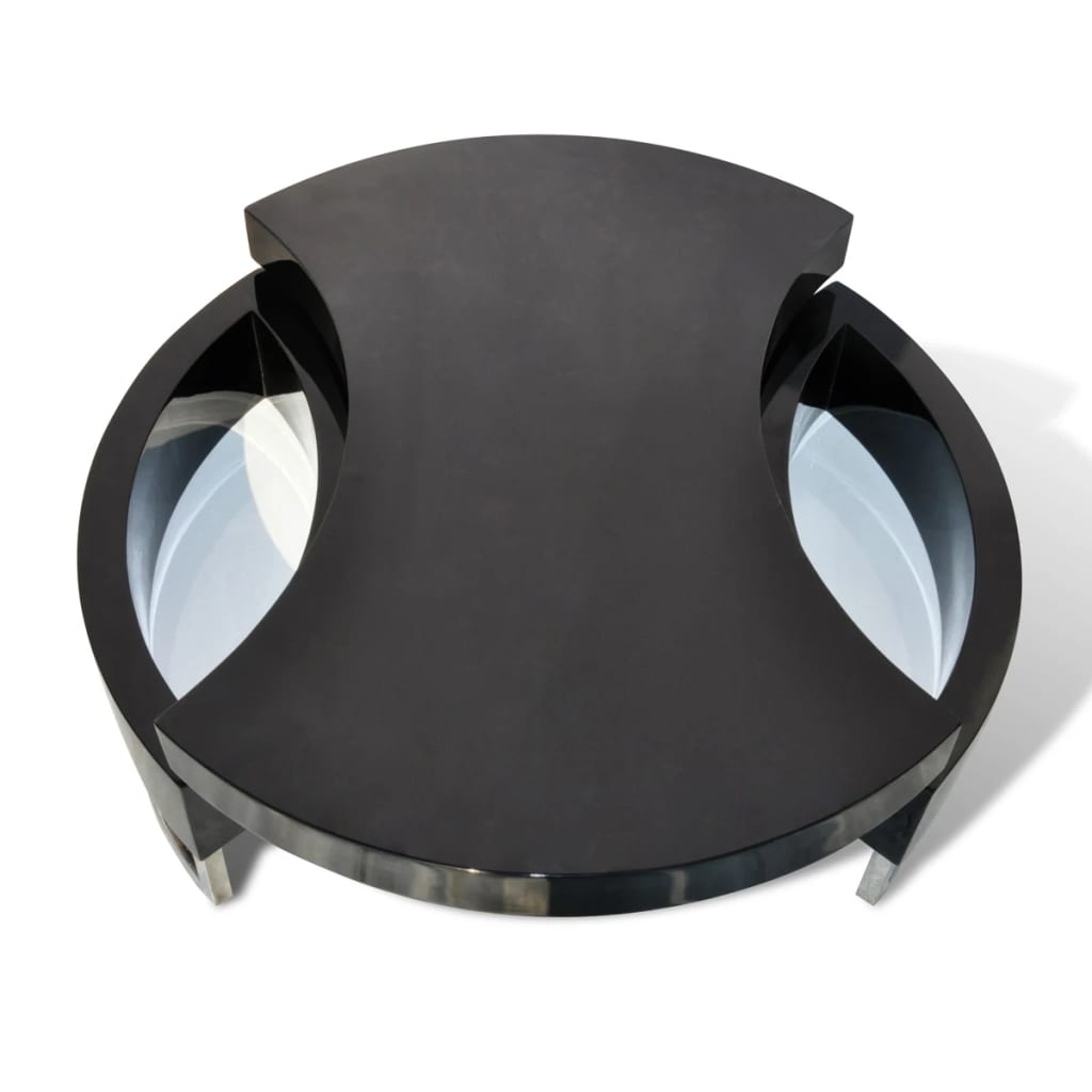 Mesa De Centro De Forma Ajustable Brillante