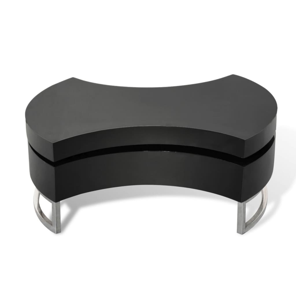 Mesa De Centro De Forma Ajustable Brillante
