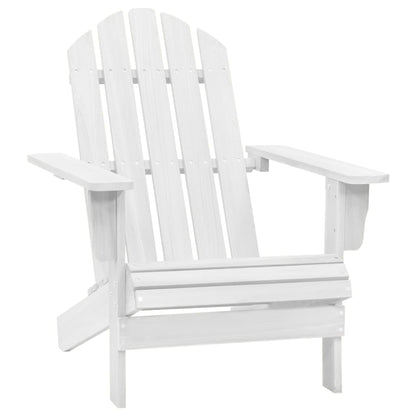 Silla De Jardín De Madera Blanca