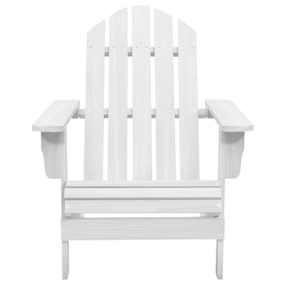 Silla De Jardín De Madera Blanca