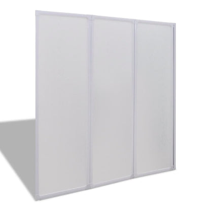 Mampara De Ducha Con 3 Paneles Plegables, 141 X 130 Cm