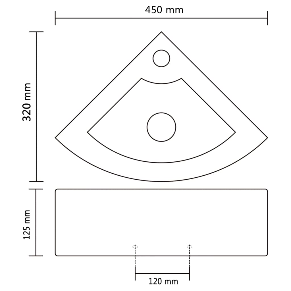 Lavabo Con Rebosadero 45X32X12,5 Cm