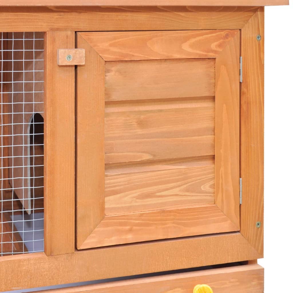 Casa De Animales Pequeños Jaula Conejera 1 Puerta Madera