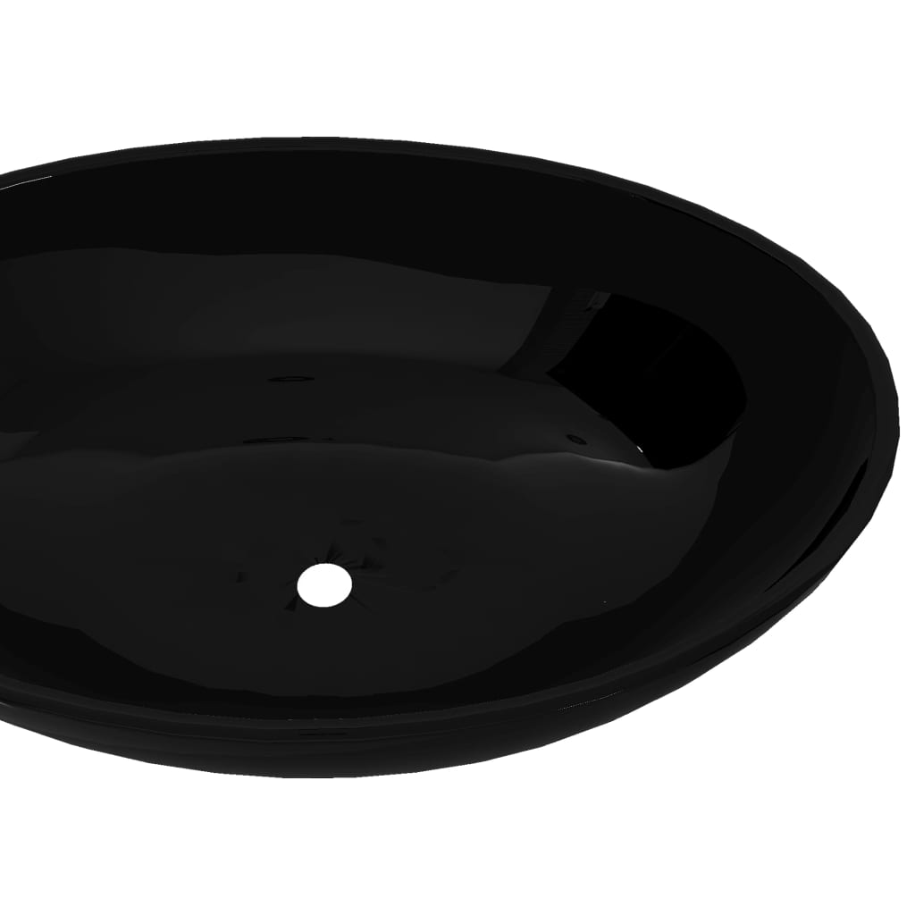 Lavabo Ovalado De Cerámica 40X33 Cm